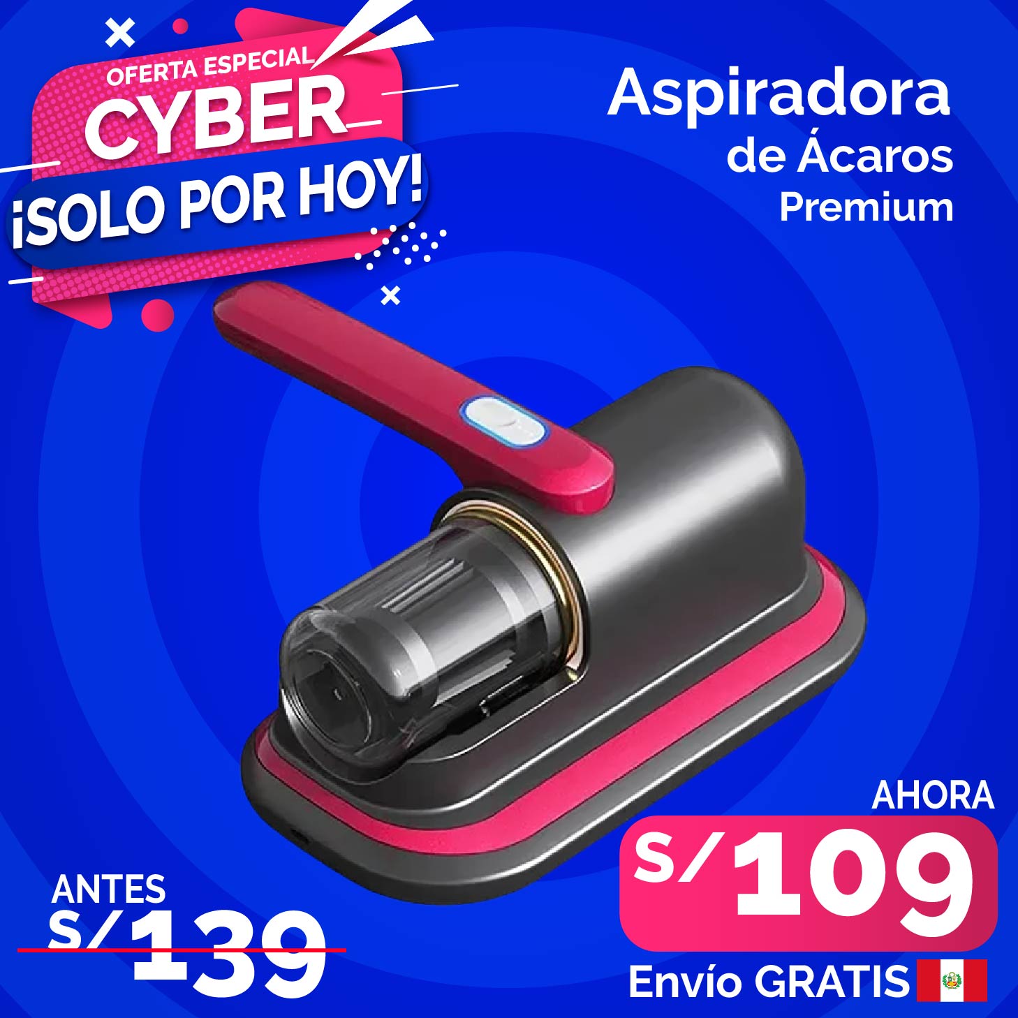 Aspiradora de Ácaros Premium