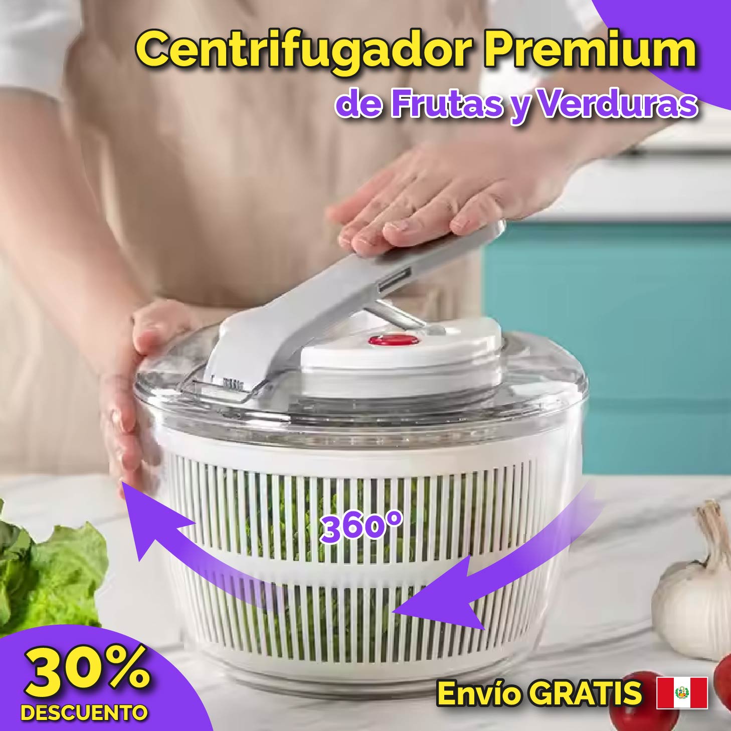 Centrifugador Premium de Frutas y Verduras