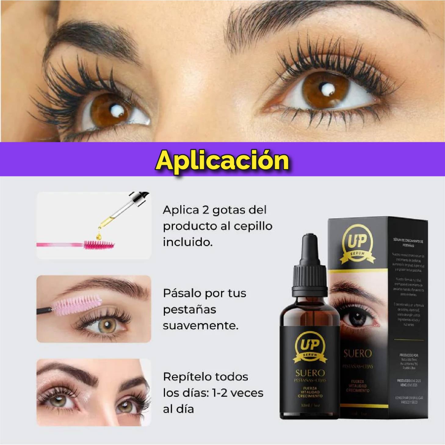 Serum Premium Para Pestañas y Cejas