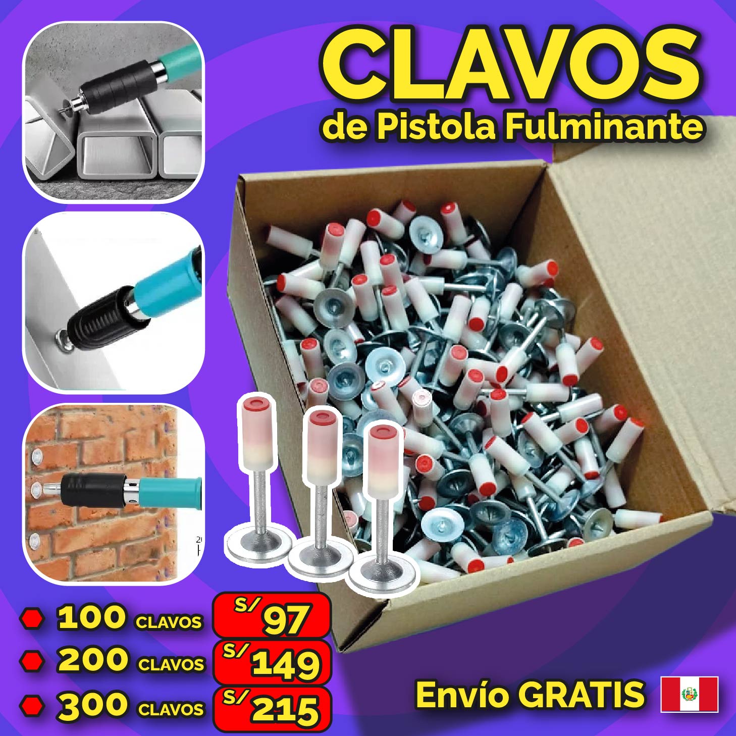 CLAVOS de Pistola Fulminante